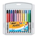 Bic Intensity Permanent Markers - Assorted Colors, Fine Tip, Set of 24